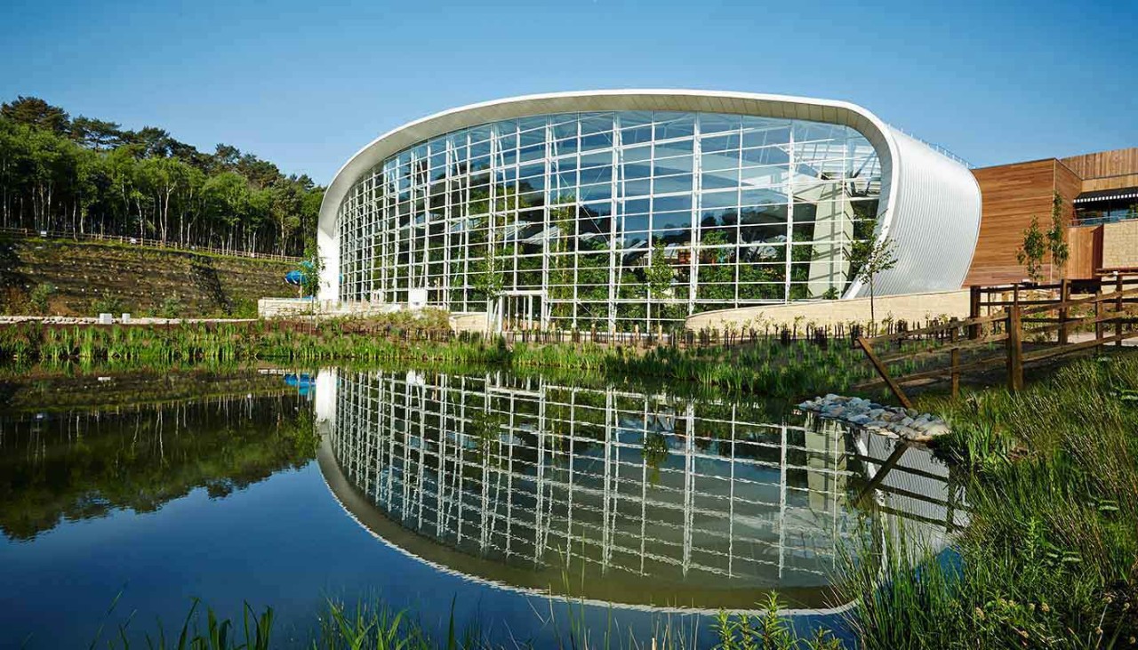 Exterior view of Subtropical Swimming Paradise at Woburn Forest
