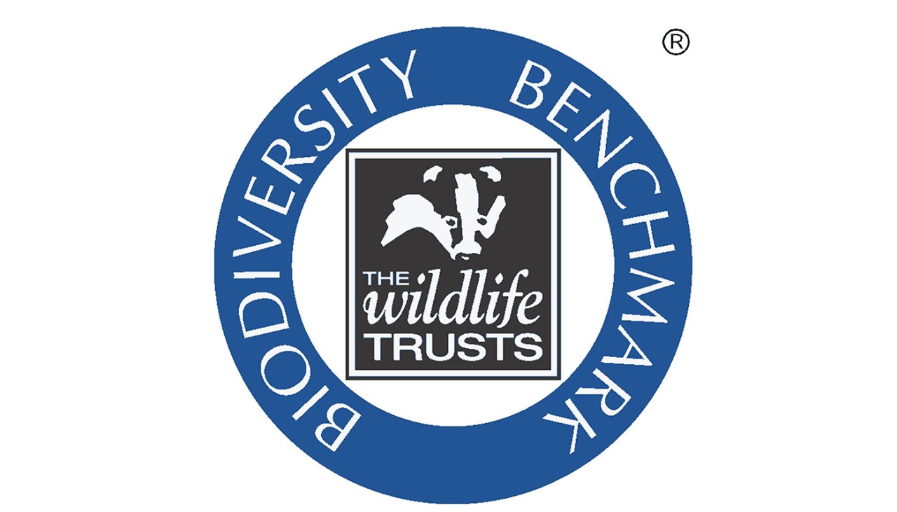 The wildlife trust's biodiversity benchmark logo