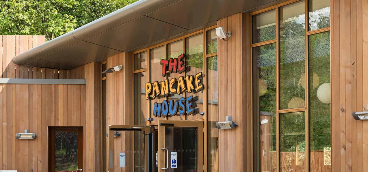 Exterior view of the  Pancake House at Woburn Forest