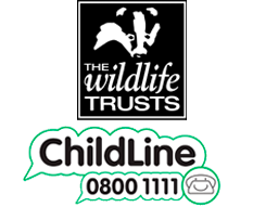 Logo for the Wildlife Trusts and ChildLine